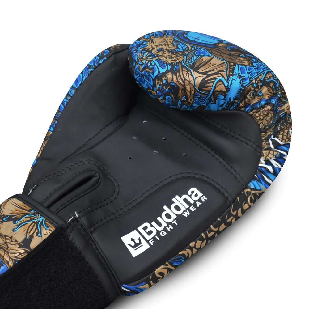 Guantes boxeo Buddha fantasy dragon (azul) 6