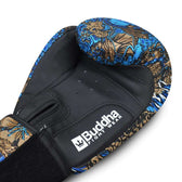 Guantes boxeo Buddha fantasy dragon azul
