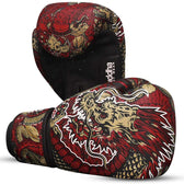 Guantes kick boxing Buddha fantasy dragon rojos