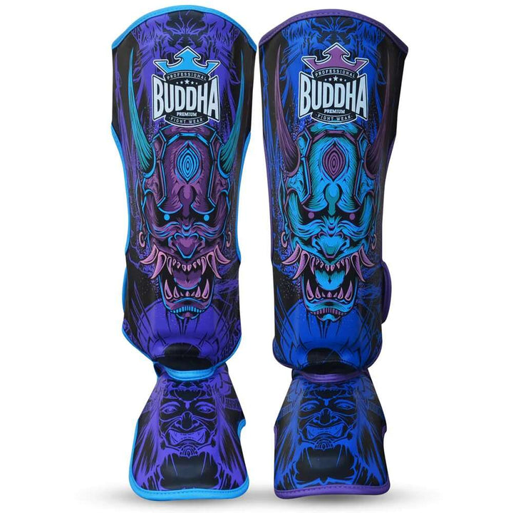 Espinilleras muay thai Buddha luzbel 2