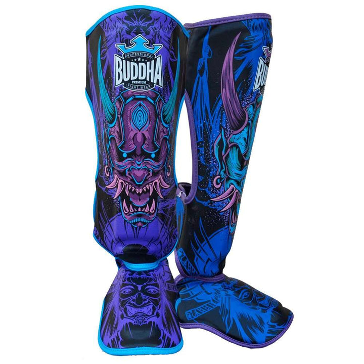 Espinilleras muay thai Buddha luzbel 3