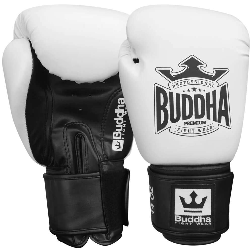 Guantes muay thai Buddha top colors blanco