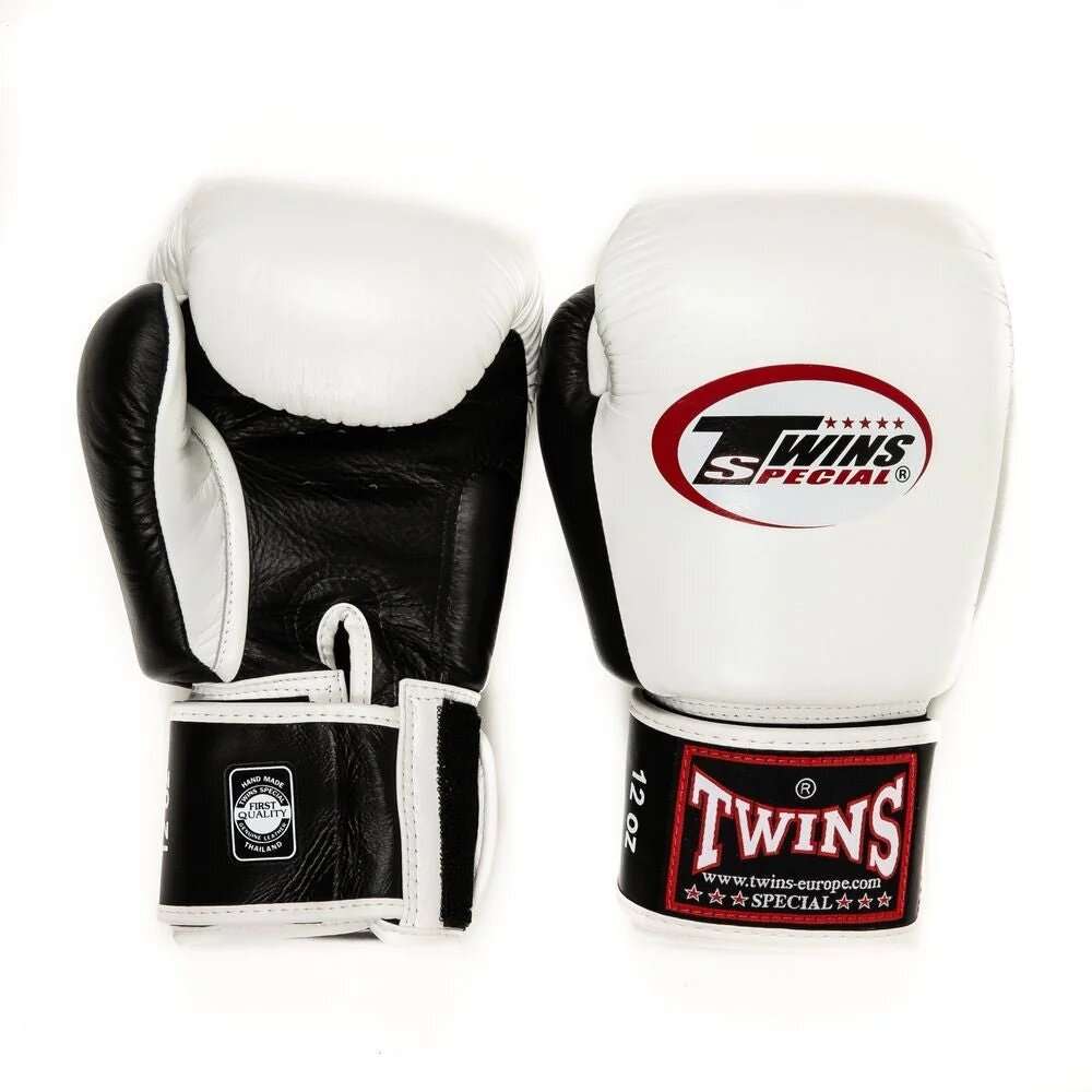 Guantes muay thai Twins Special BGVL3 (blanco/negro) 1