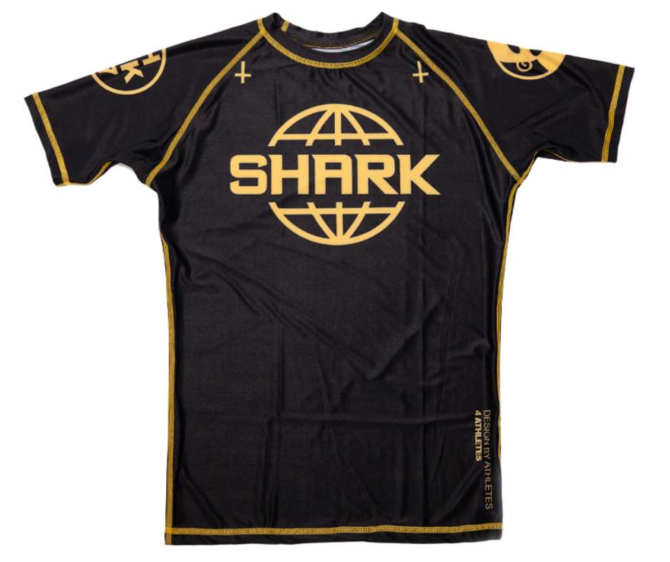 Rashguard MMA Shark Boxing SKB97  negro oro