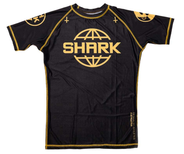 Rashguard MMA Shark Boxing SKB97 (negro/oro)