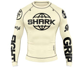 Rashguard grappling Shark SKB97 beige