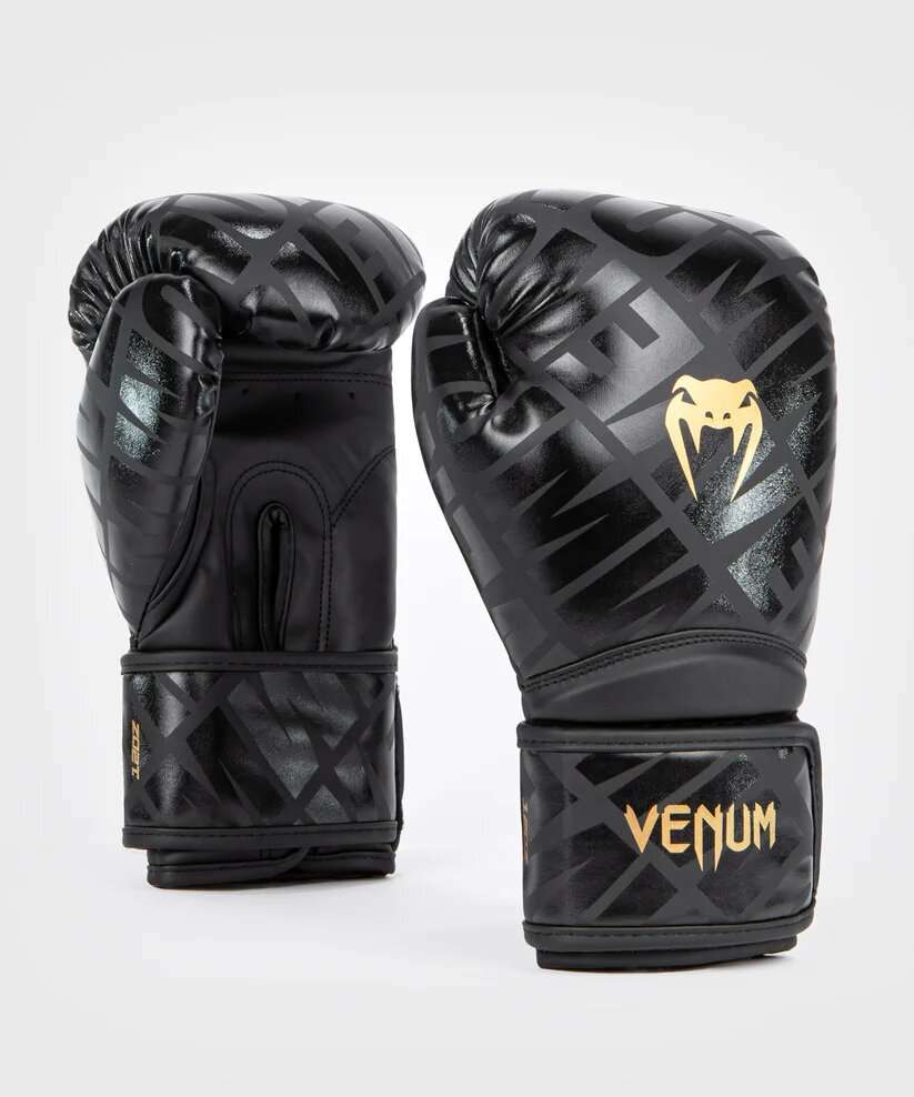 Guantes kick boxing Venum contender 1.5 (negro/oro) 1