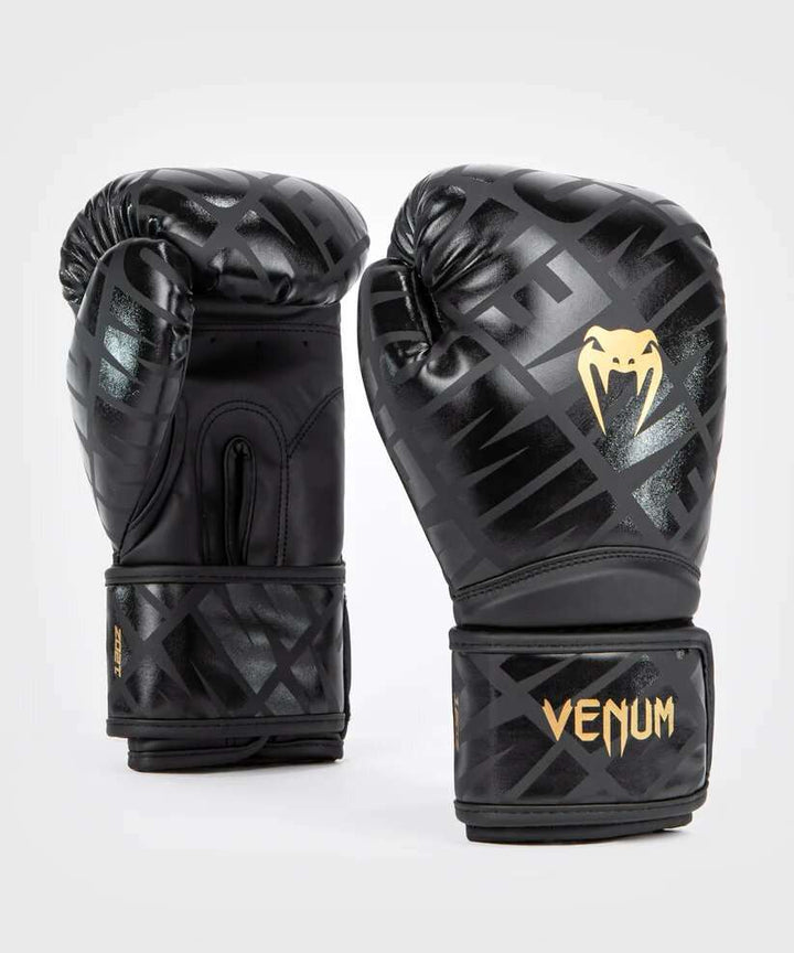 Guantes kick boxing Venum contender 1.5 (negro/oro) 1