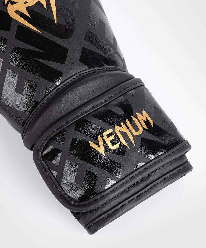 Guantes kick boxing Venum contender 1.5 (negro/oro) 3