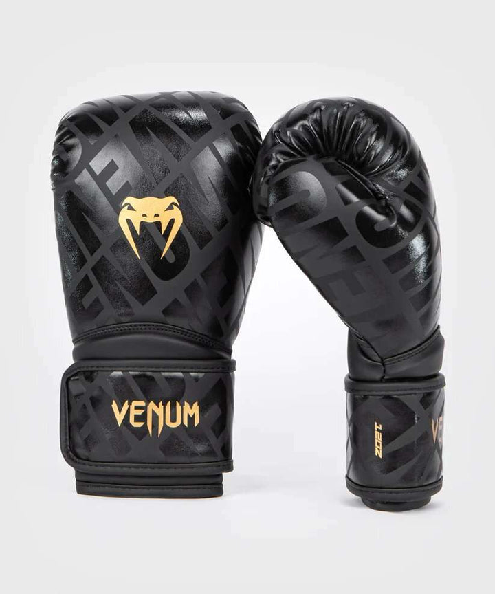 Guantes kick boxing Venum contender 1.5 (negro/oro) 2
