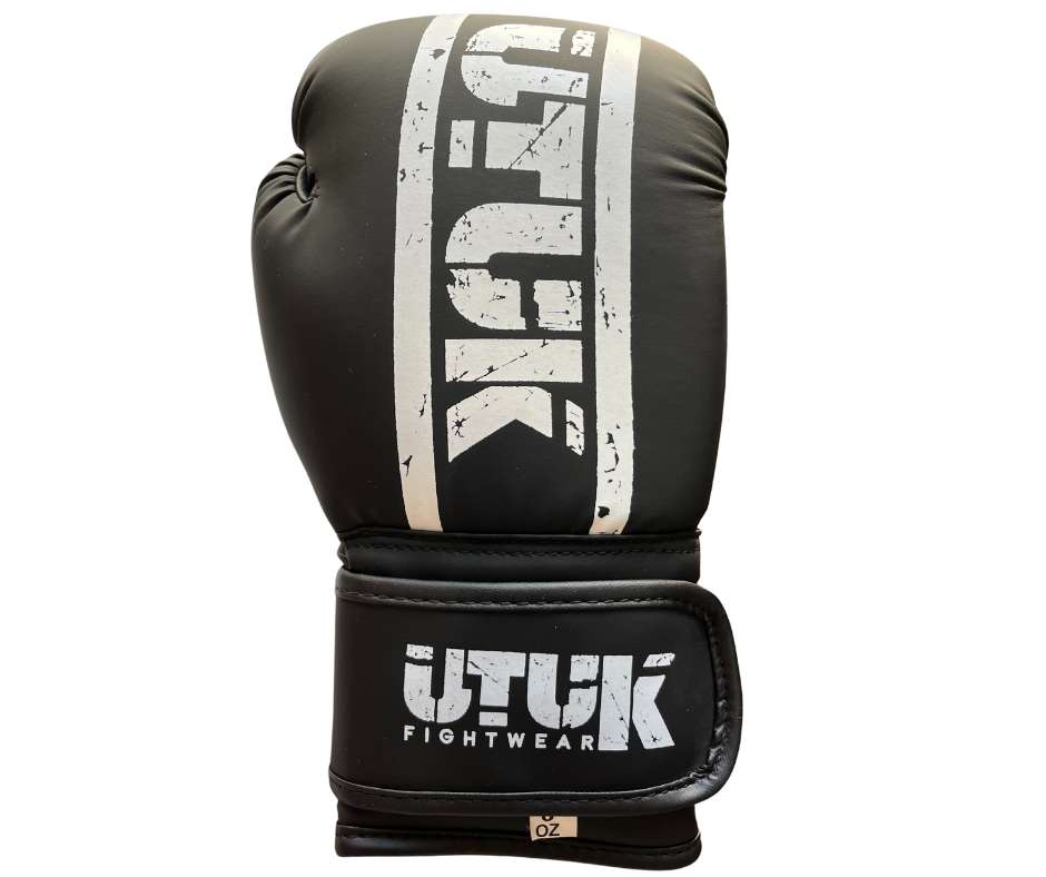 Guantes boxeo Utuk infantil negro blanco