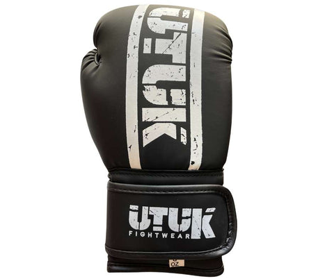 Guantes boxeo Utuk infantil negro blanco