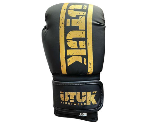 Guantes boxeo infantil Utuk negro oro
