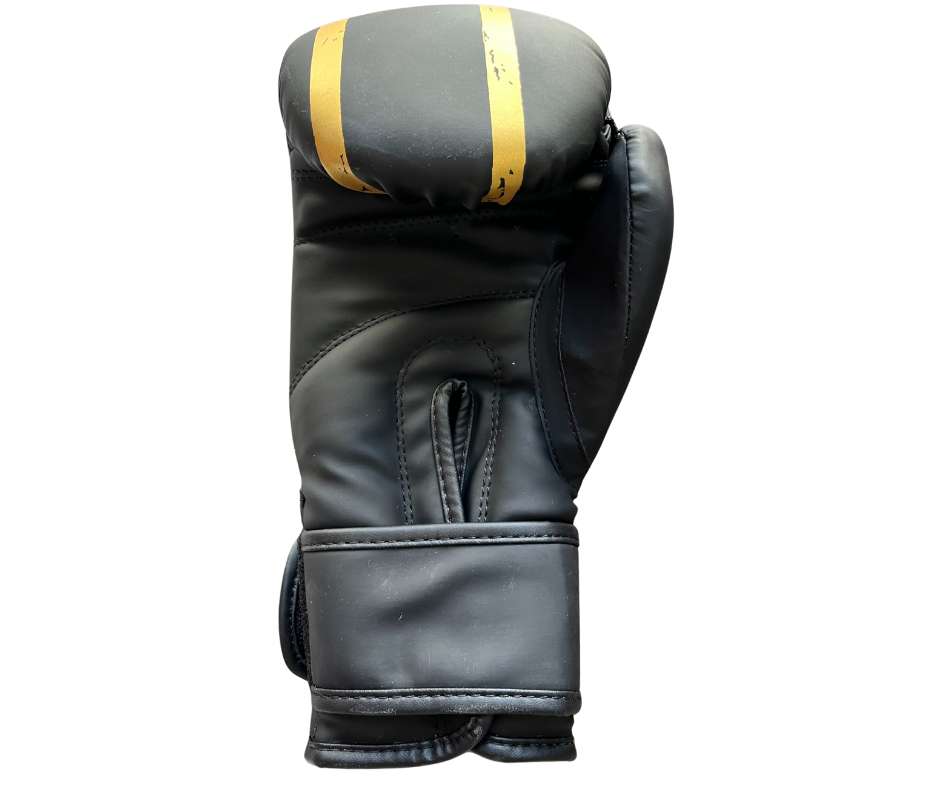 Guantes boxeo infantil Utuk (negro/oro) 1