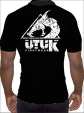 Rashguard Utuk mangas cortas negra blanco