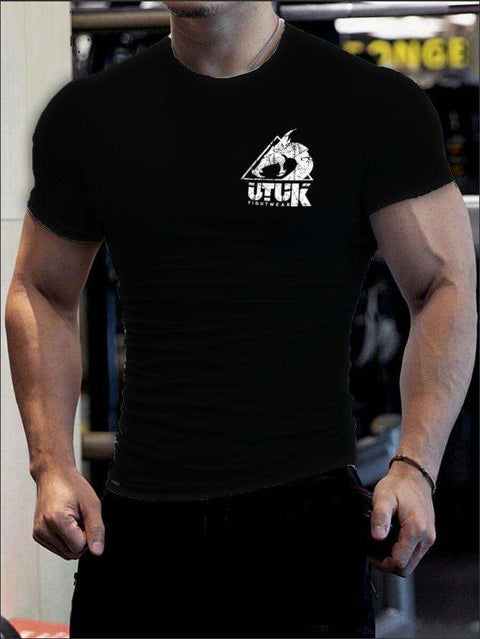 Rashguard Utuk mangas cortas negra blanco