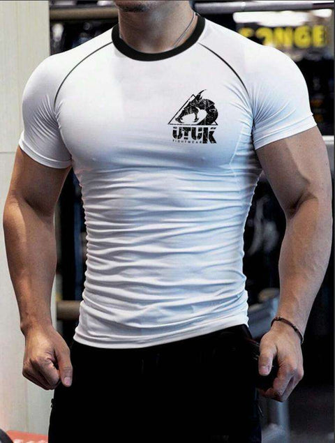 Rashguard MMA Utuk Fightwear blanco negro