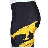 Shorts lycra corto MMA Utuk negro amarillo