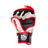 Guantes MMA R1 Shark blanca roja