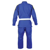 Kimono BJJ infinity Buddha azul royal + cinturón blanco