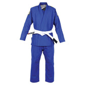 Kimono BJJ infinity Buddha azul royal + cinturón blanco