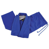 Kimono BJJ infinity Buddha azul royal + cinturón blanco