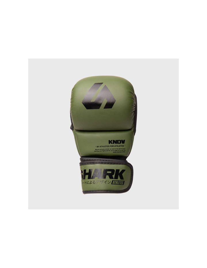 Guantillas MMA Shark pro combat verde (1)
