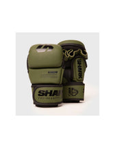Guantillas MMA Shark pro combat verde
