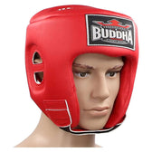 Casco kick boxing Buddha thailand rojo