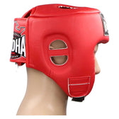 Casco kick boxing Buddha thailand rojo