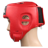 Casco kick boxing Buddha thailand rojo
