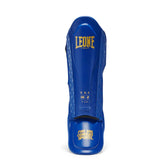Espinilleras kick boxing Leone DNA azul