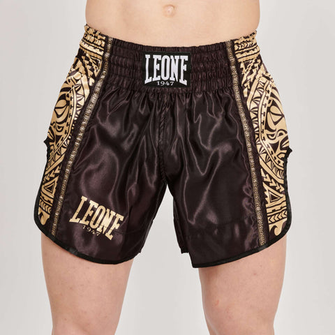 Short Muay Thai Leone 1947 AB968 Haka | Negro y Oro