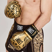 Short Muay Thai Leone 1947 AB968 Haka | Negro y Oro