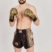 Short Muay Thai Leone 1947 AB968 Haka | Negro y Oro