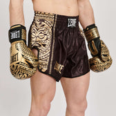 Short Muay Thai Leone 1947 AB968 Haka | Negro y Oro