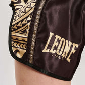 Short Muay Thai Leone 1947 AB968 Haka | Negro y Oro
