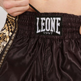 Short Muay Thai Leone 1947 AB968 Haka | Negro y Oro