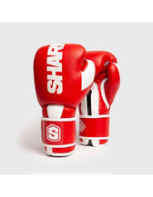Guantes Boxeo Shark Megalodon 2.0 | Piel Búfalo Rojo