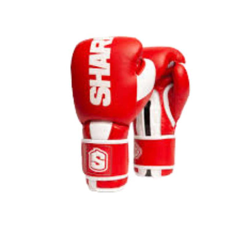 Guantes Boxeo Shark Megalodon 2.0 | Piel Búfalo Rojo