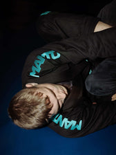 Kimono BJJ Manto X5 negro turquesa