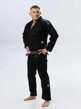 Kimono BJJ Manto X5 negro turquesa