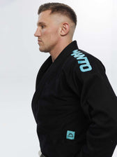 Kimono BJJ Manto X5 negro turquesa