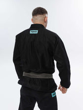Kimono BJJ Manto X5 negro turquesa