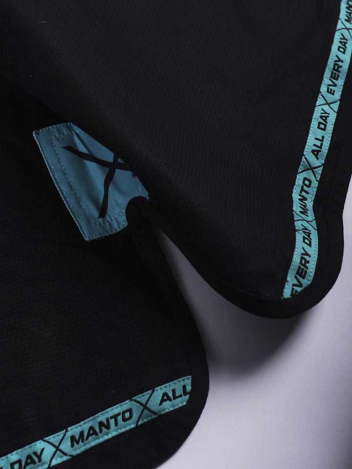 Kimono BJJ Manto X5 negro turquesa 10