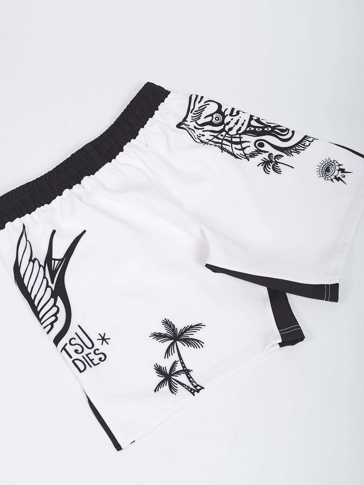 Fightshort Manto MIKO blanco 3