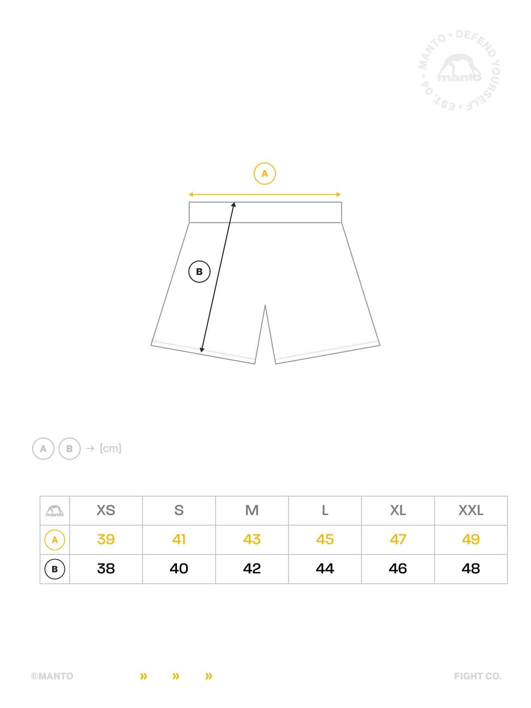 Fightshort Manto MIKO blanco