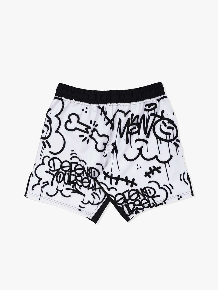 Pantalón MMA Manto DEZBA blanco 1