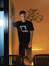 Camiseta Manto metal negra