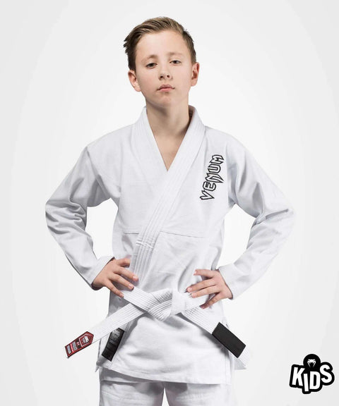 Kimono gi BJJ Venum contender kids blanco